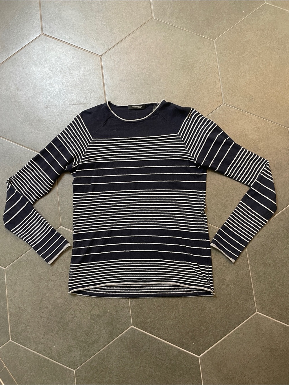 Scotch & Soda Women’s Striped Crewneck Sweater L